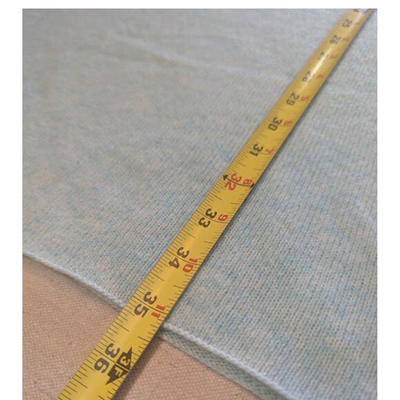 100% Cashmere Claudia Nichole Poncho Quiet Luxury Tiffany Blue Coastal Chic Wrap - Picture 10 of 13